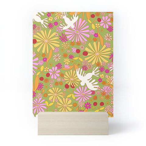 Alja Horvat Birds Flowers Mini Art Print