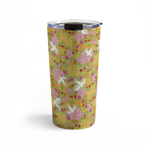 Alja Horvat Birds Flowers Travel Mug