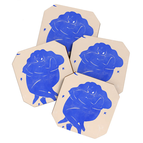 Alja Horvat Blue Part II Coaster Set