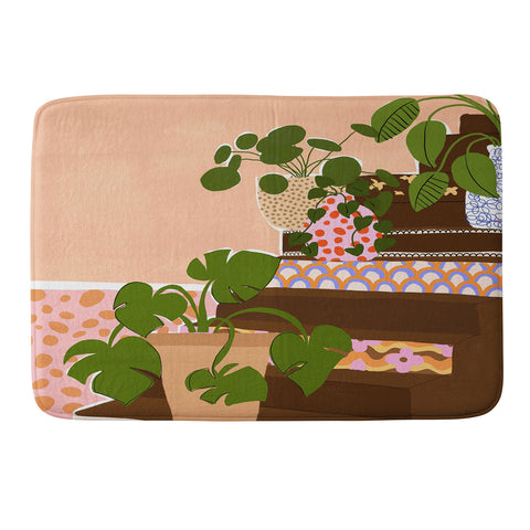 Alja Horvat Bohemian Stairs Memory Foam Bath Mat