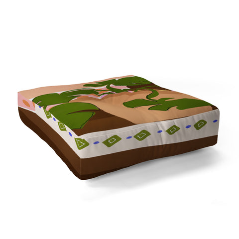 Alja Horvat Bohemian Stairs Floor Pillow Square