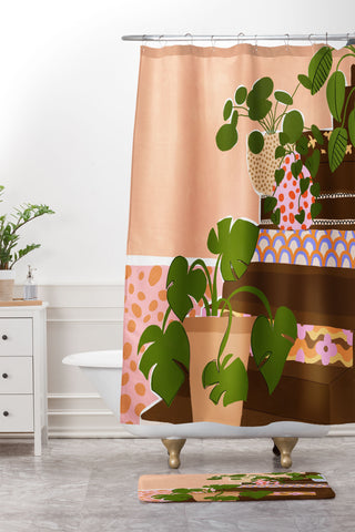 Alja Horvat Bohemian Stairs Shower Curtain And Mat