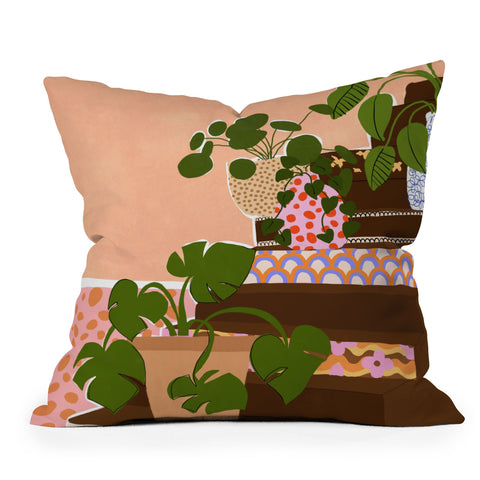 Alja Horvat Bohemian Stairs Throw Pillow