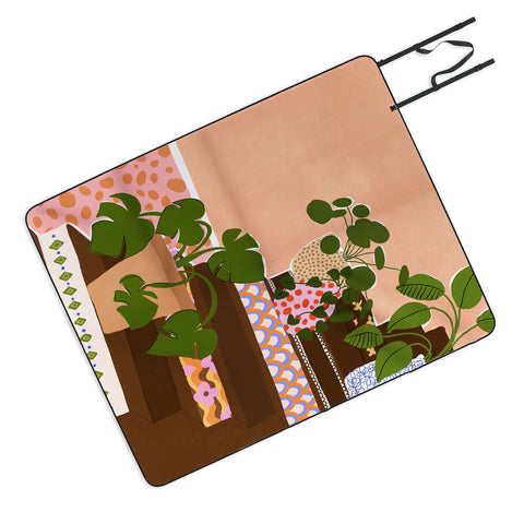 Alja Horvat Bohemian Stairs Picnic Blanket