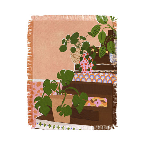Alja Horvat Bohemian Stairs Throw Blanket