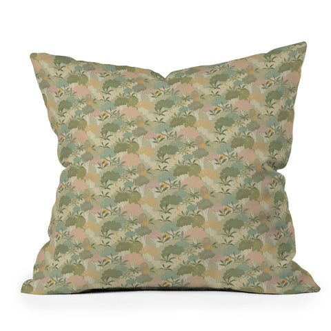 Alja Horvat Bohemian Walk Green Outdoor Throw Pillow