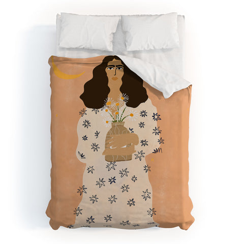 Alja Horvat Dreams And Flowers Duvet Cover