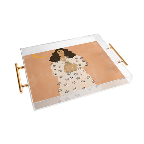 Alja Horvat Dreams And Flowers Acrylic Tray