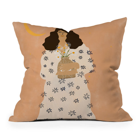 Alja Horvat Dreams And Flowers Outdoor Throw Pillow