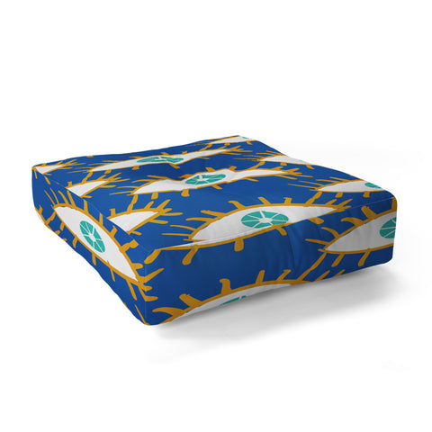 Alja Horvat Eyes dont lie Floor Pillow Square