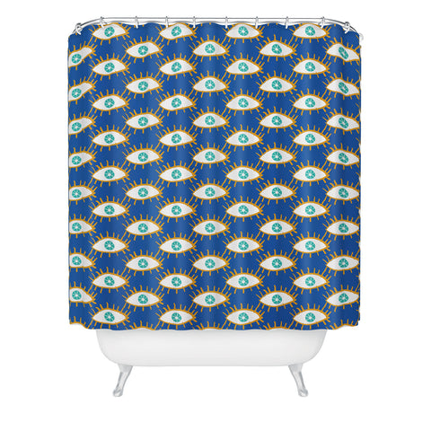 Alja Horvat Eyes dont lie Shower Curtain