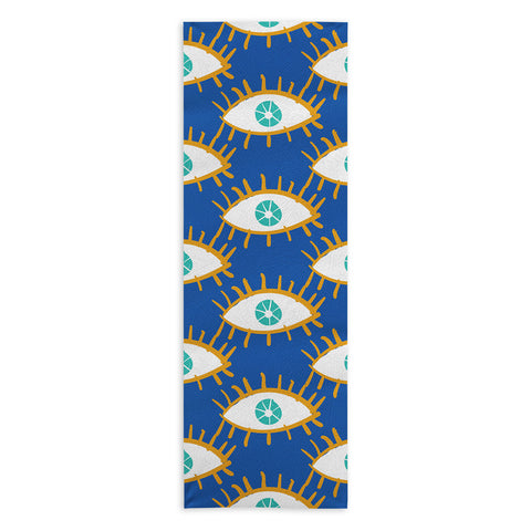 Alja Horvat Eyes dont lie Yoga Towel