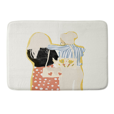 Alja Horvat Fashion Friends Memory Foam Bath Mat