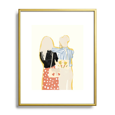 Alja Horvat Fashion Friends Metal Framed Art Print