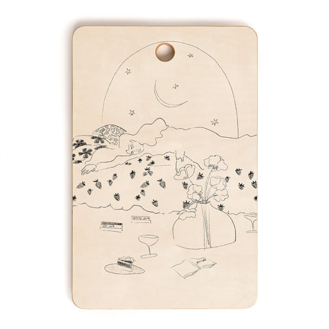 Alja Horvat Friday Night Self Care Cutting Board Rectangle