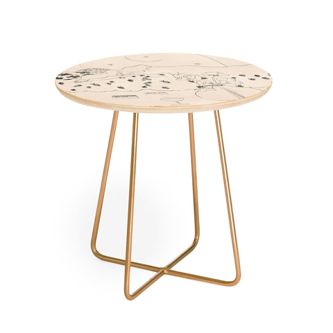 Alja Horvat Friday Night Self Care Round Side Table