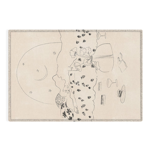 Alja Horvat Friday Night Self Care Outdoor Rug