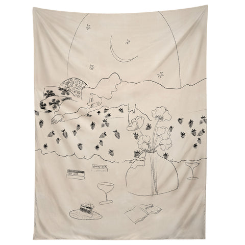 Alja Horvat Friday Night Self Care Tapestry