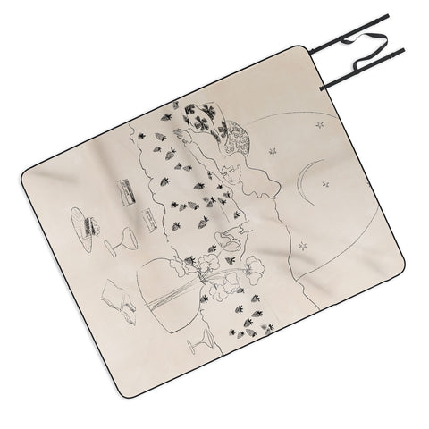 Alja Horvat Friday Night Self Care Picnic Blanket