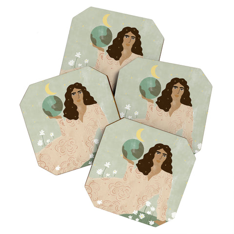 Alja Horvat God is a Woman Coaster Set