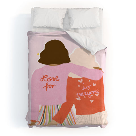 Alja Horvat Love Is For Everyone Duvet Cover