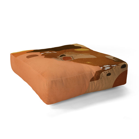 Alja Horvat Night in Safari Floor Pillow Square