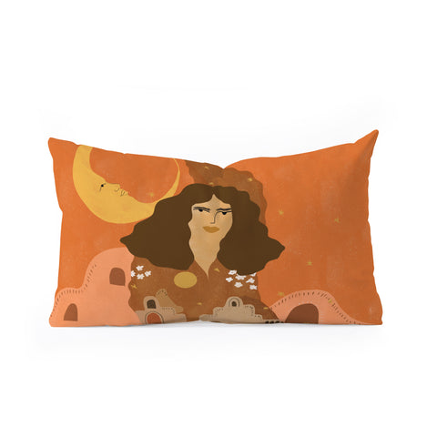 Alja Horvat Night in Safari Oblong Throw Pillow