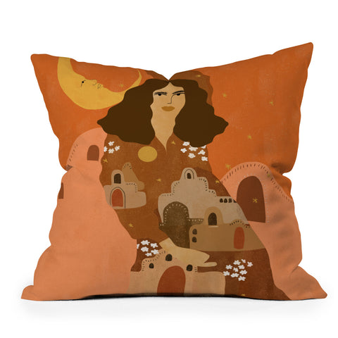 Alja Horvat Night in Safari Throw Pillow