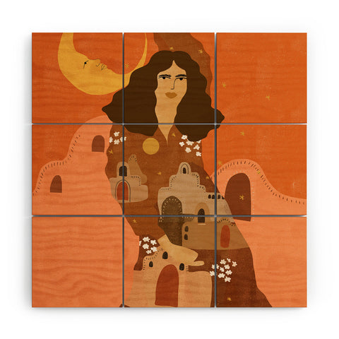 Alja Horvat Night in Safari Wood Wall Mural