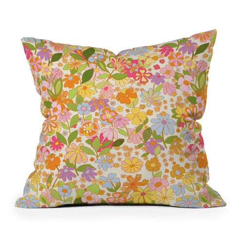 Alja Horvat Nostalgia in the garden Outdoor Throw Pillow