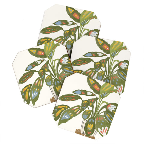 Alja Horvat Scandinavian Plant Coaster Set