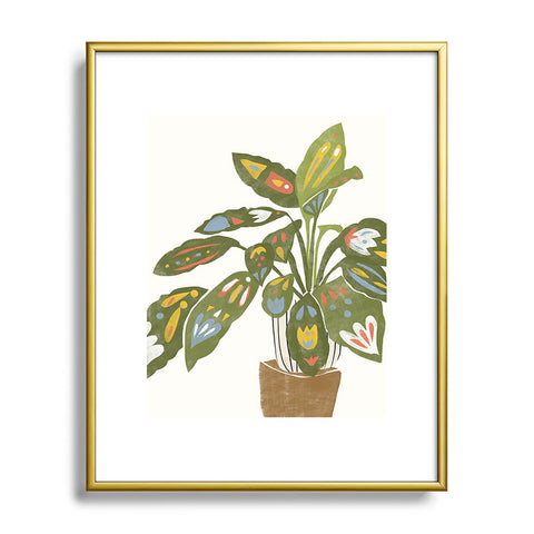 Alja Horvat Scandinavian Plant Metal Framed Art Print