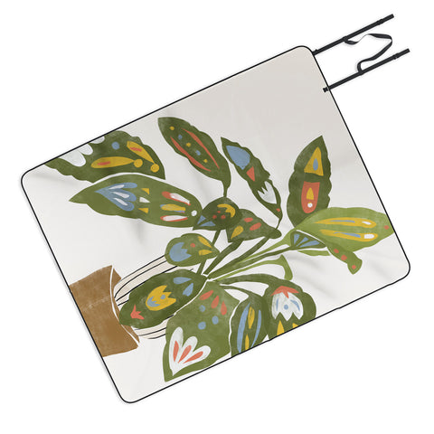 Alja Horvat Scandinavian Plant Picnic Blanket