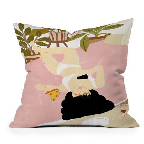 Alja Horvat This Is Life Outdoor Throw Pillow