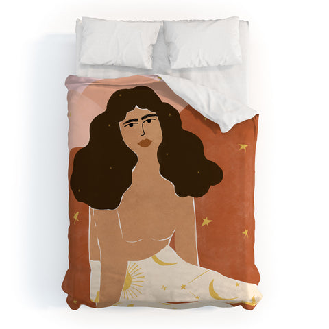 Alja Horvat Universe Has Your Back Duvet Cover