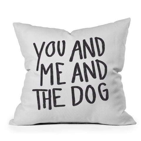 Alja Horvat You Me and Dog Outdoor Throw Pillow