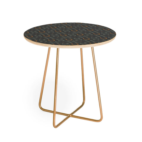 Allie Falcon Burning Daylight Pattern Round Side Table