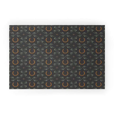 Allie Falcon Burning Daylight Pattern Welcome Mat