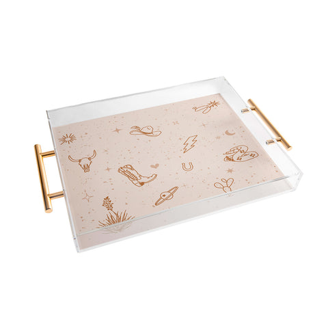 Allie Falcon Cowboy Things Acrylic Tray