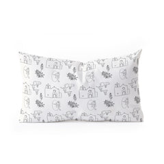 Allie Falcon Dwellings of Goliad Oblong Throw Pillow