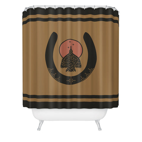 Allie Falcon Soar I Shower Curtain