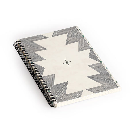 Allie Falcon Southwestern Trippy Tile Spiral Notebook