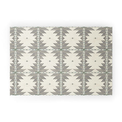 Allie Falcon Southwestern Trippy Tile Welcome Mat