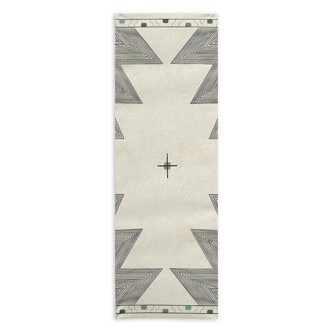 Allie Falcon Southwestern Trippy Tile Yoga Towel