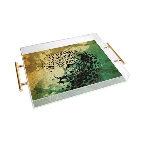 Allyson Johnson African Leopard Acrylic Tray