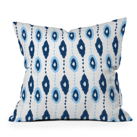 Allyson Johnson Authentic Blues 2 Outdoor Throw Pillow