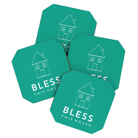 Allyson Johnson Bless This House Coaster Set