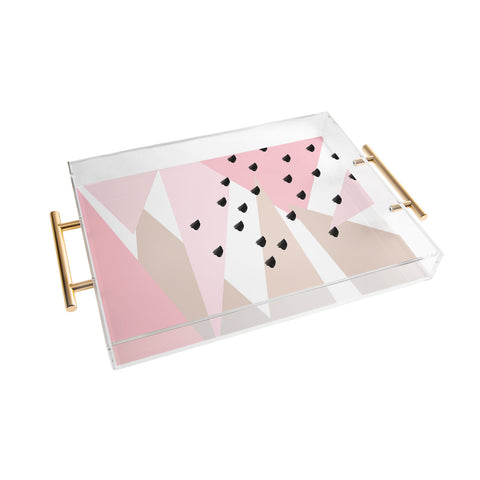 Allyson Johnson Blush Mod 2 Acrylic Tray