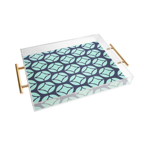 Allyson Johnson Bohemian Mod Blue Acrylic Tray