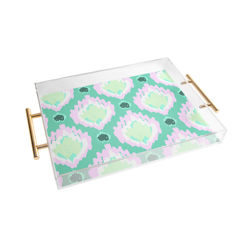 Allyson Johnson Bohemian Teal iKat Acrylic Tray